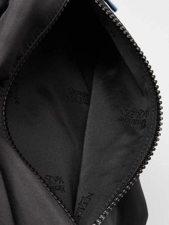Alexander McQueen Black Nylon Graffiti Metropolitan Backpack Bag main image 11